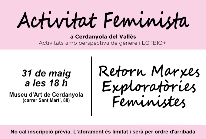 Retorn obert a la ciutadania de les Marxes Exploratòries del projecte Urbanisme Feminista a Cerdanyola